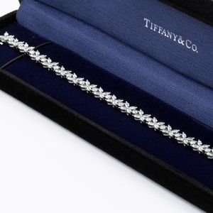 Tiffany & Co. Victoria Cluster Bracelet in Platinum with Diamonds